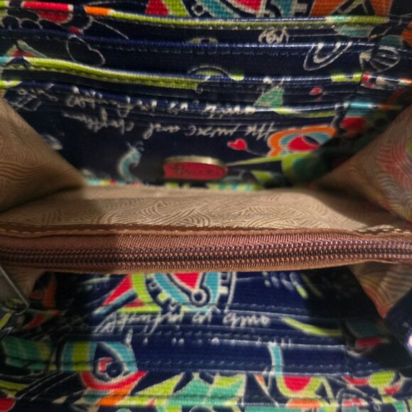 Vera Bradley Multicolor Women's Crossbody Wallet Purse Colorful Pattern - Picture 6 of 6